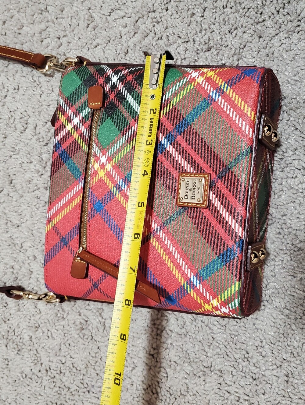 Dooney And Bourke Tartan Small Crossbody Bag - Picture 3 of 10